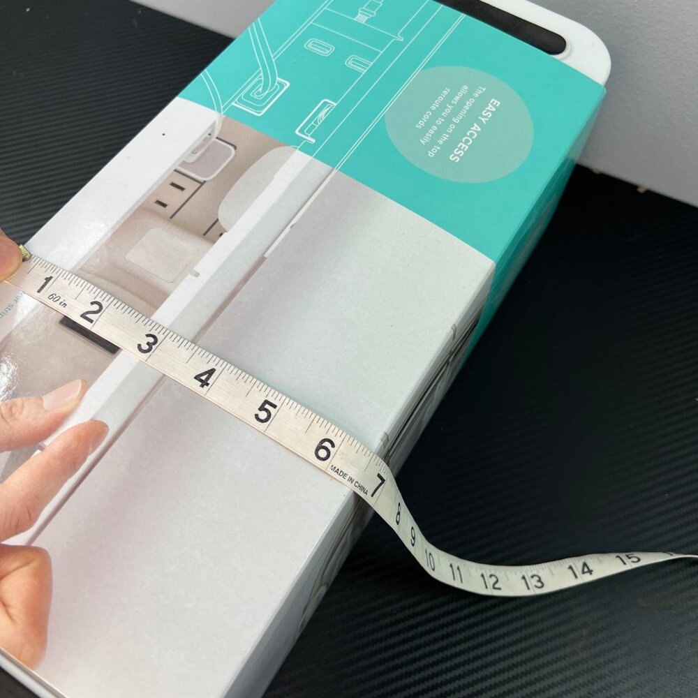 NEW UTWire In-Box Cable Organizer Box White Surge Protector Cables Power Strip - Picture 8 of 10
